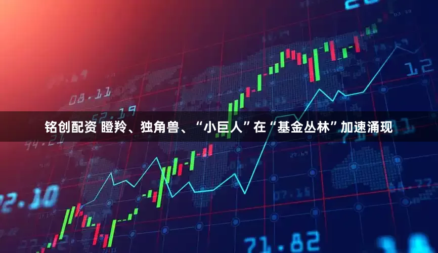 铭创配资 瞪羚、独角兽、“小巨人”在“基金丛林”加速涌现