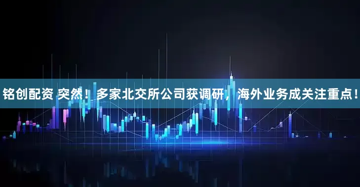 铭创配资 突然！多家北交所公司获调研，海外业务成关注重点！
